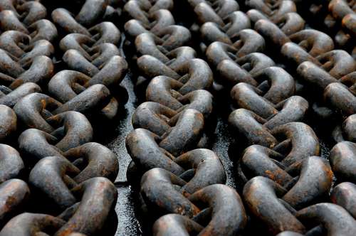 Abstract Rusty Chain Free Photo
