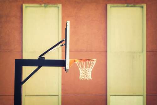 Outdoor Basketball Hoop Free Photo