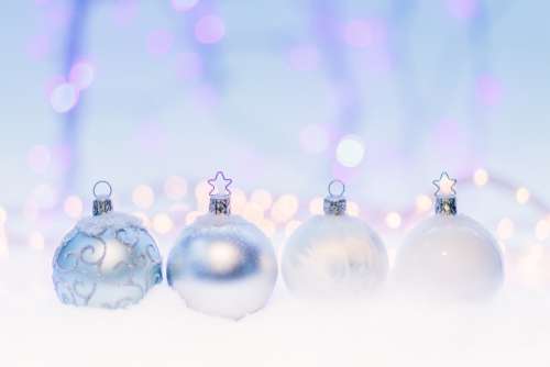 Crystal Christmas Tree Baubles Free Photo
