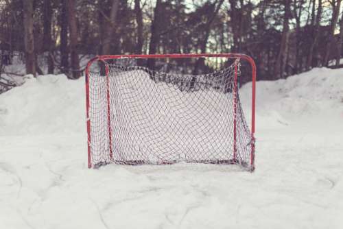 Hockey Goal Snow Free Photo
