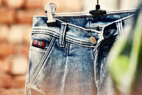 Washed Blue Jeans Free Photo