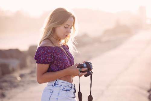 Woman Photographer Camera Free Photo