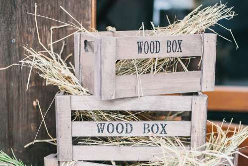 Stack Wood Box Free Photo
