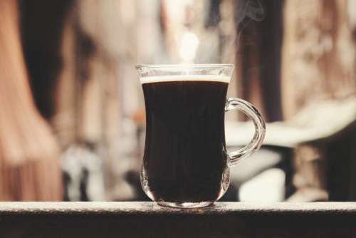 Hot Black Coffee Free Photo