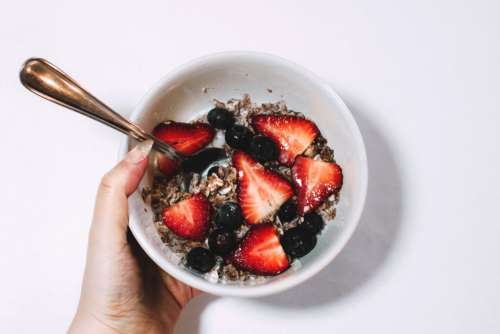 Breakfast Fruit Strawberries Free Photo