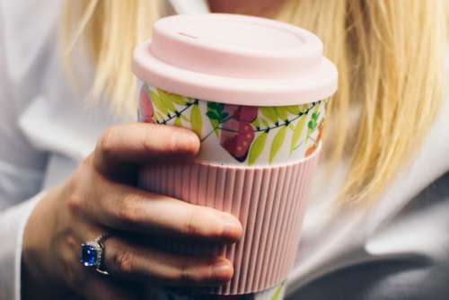 Coffee Cup Pink Free Photo