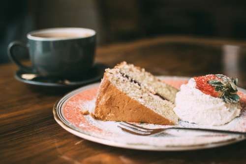 Coffee Cream Cake Sponge Free Photo