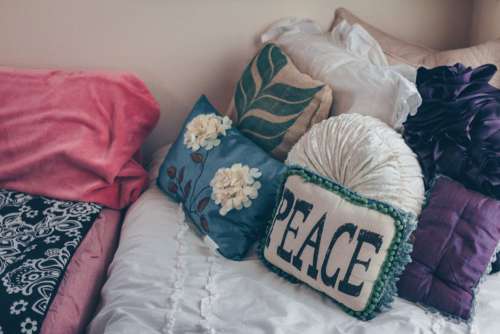 Peace Pillow Bedroom Free Photo