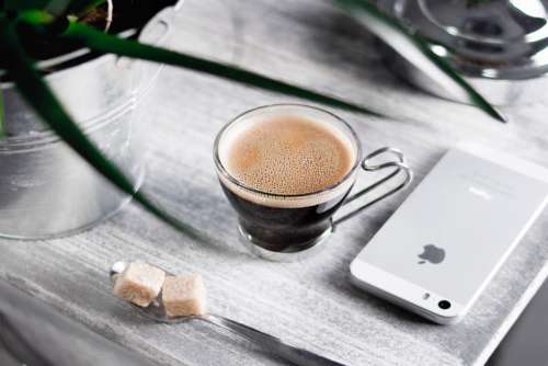 Black Coffee iPhone Free Photo