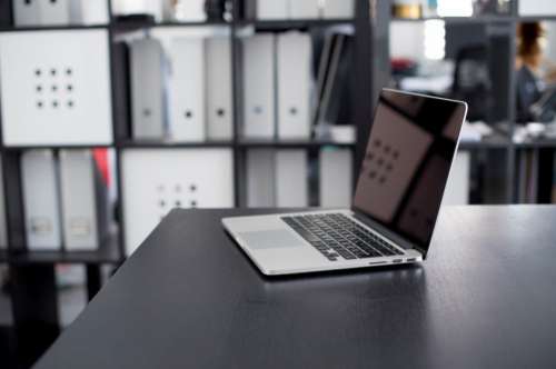 Macbook Laptop Desk Office Free Photo