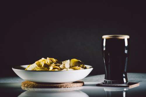 Guinness Beer Bowl Chips Crisps Free Photo