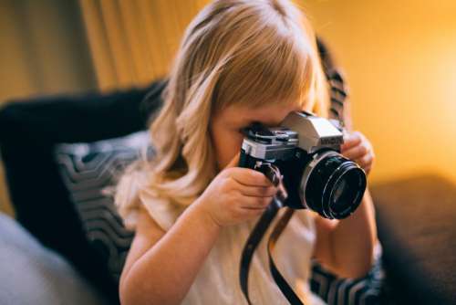 Young Girl Photographer Free Photo