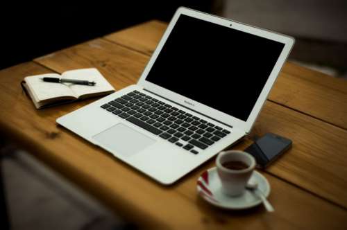 MacBook Coffee Home Free Photo