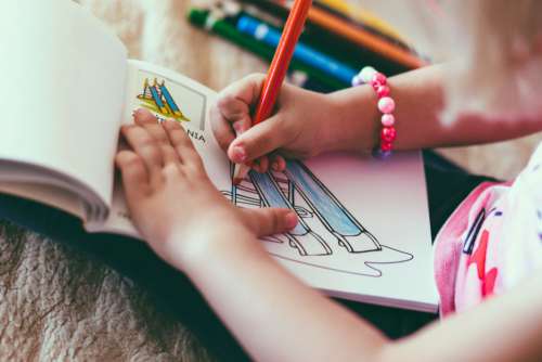 Child Drawing Pencil Notepad Color Free Photo