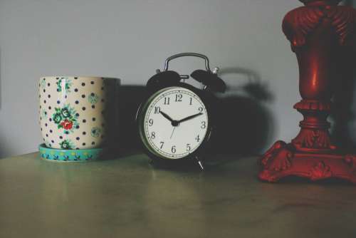 Black Alarm Clock Free Photo