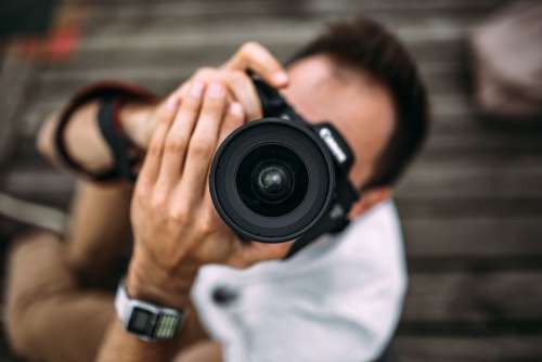 Man Photography DSLR Camera Free Photo