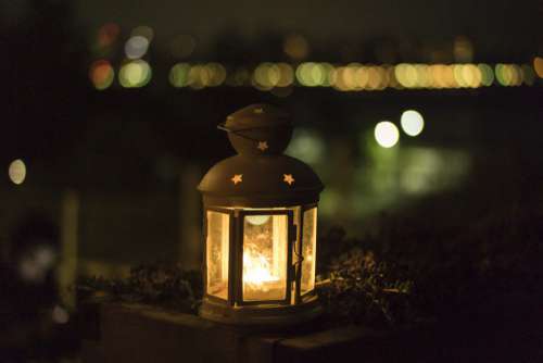 Lantern Candle Light Night Free Photo