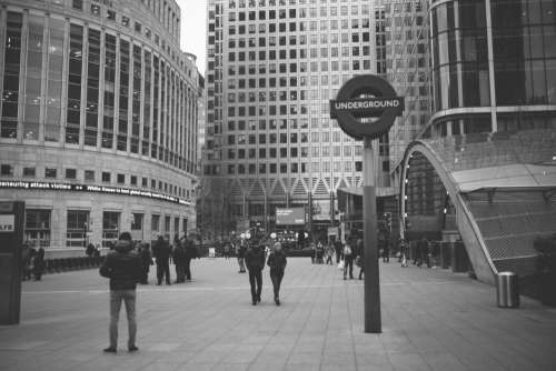 Underground Sign London B&W Free Photo