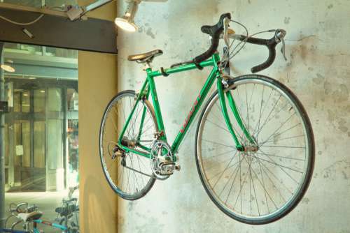 Giant Green Race Bike Free Photo