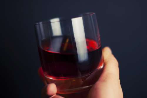 Glass Red Wine Drink Minimal Free Photo