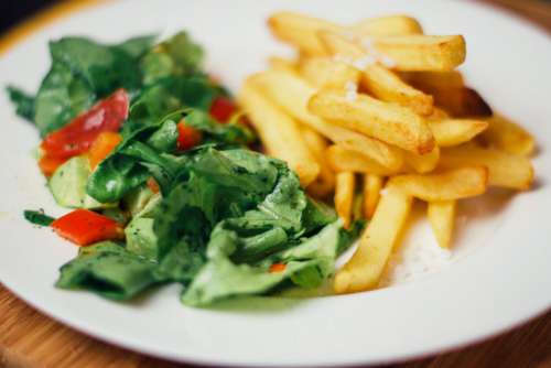 Fries Salad Free Photo