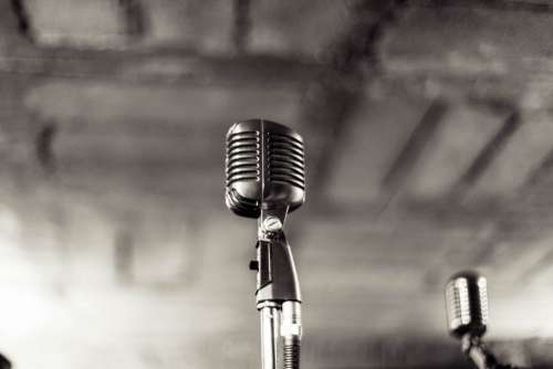 Vintage Music Band Microphone Free Photo