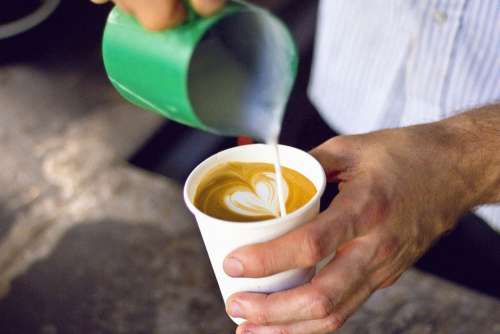 Pour Coffee Cappuccino Man Free Photo
