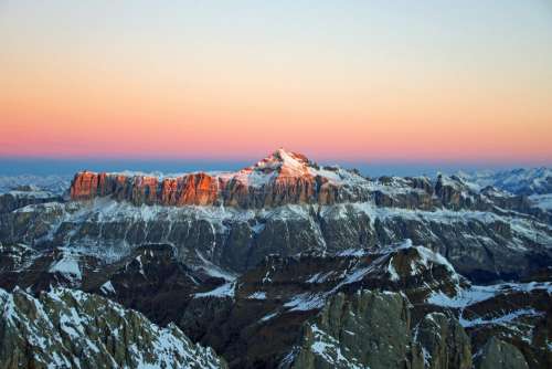 Alps Snow Sunrise Morning Free Photo