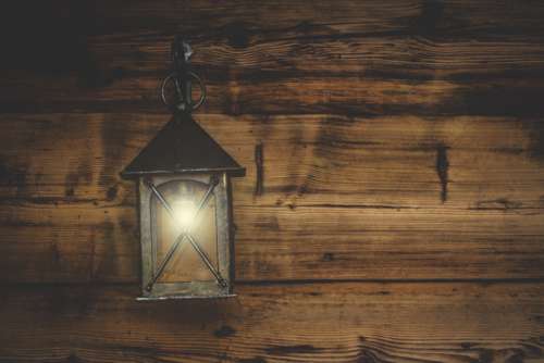 Lantern Light Rustic Wood Free Photo