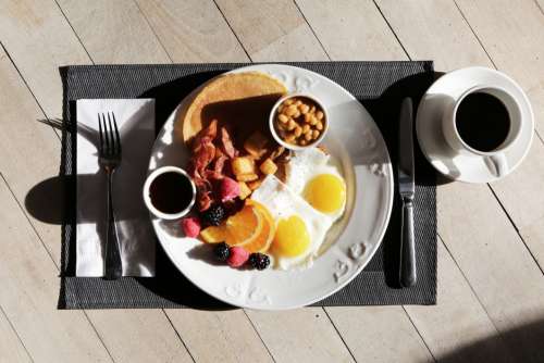 Overhead Classic Breakfast Free Photo