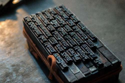 Typography Print Press Free Photo