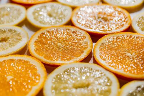 Oranges Lemons Slices Fresh Free Photo