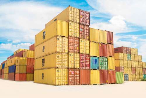 Colorful Shipping Containers Free Photo