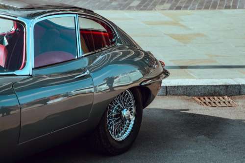 Classic Black Jaguar Car Free Photo