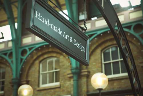 Hand Made Art Design Sign Free Photo