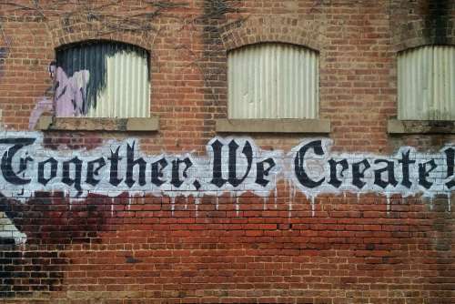 Together We Create Grafitti Free Photo