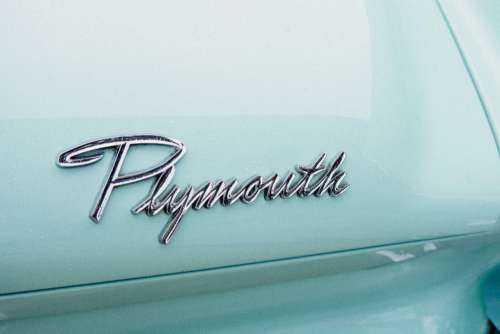 Plymouth Car Sign Free Photo