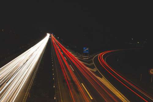 Highway Traffic Lights Free Photo