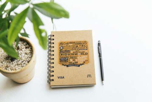 Rustic Notepad and Pen Free Photo