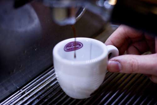 Pouring Espresso Coffee Free Photo