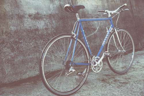 Classic Blue Bike Free Photo