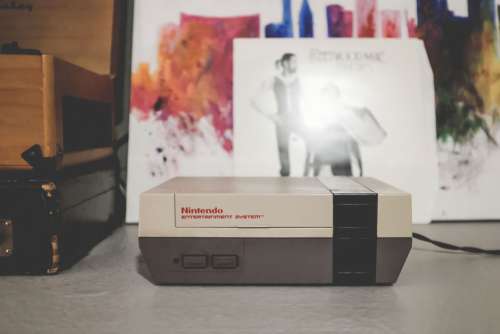 Vintage Nes Gaming System Free Photo