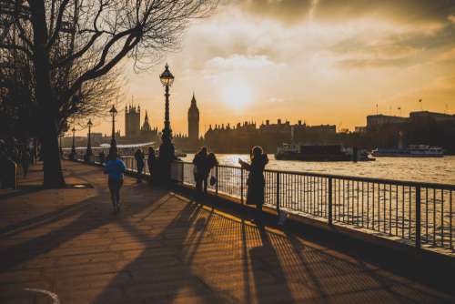 London Sunset River Thames Free Photo