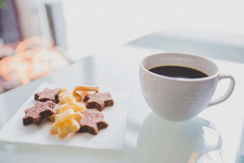 Star Shaped Cookies Coffee Free Photo