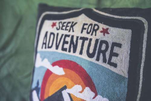 Seek for Adventure Pillow Free Photo