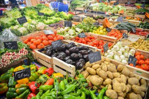Vegetable Market Free Photo