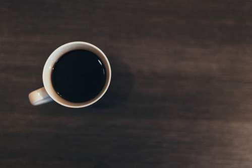 Top View Coffee Desk Free Photo