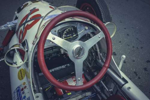 Racing Car Cockpit Free Photo