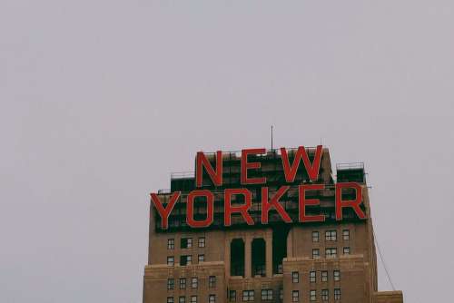 Large New Yorker Sign Free Photo