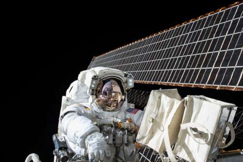 Astronaut Dark Satellite Free Photo